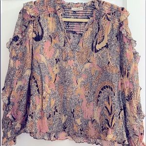 Bohemian flowy  style blouse